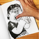 Illustration for article titled Fun illustrations of a cartoon fighting his creator